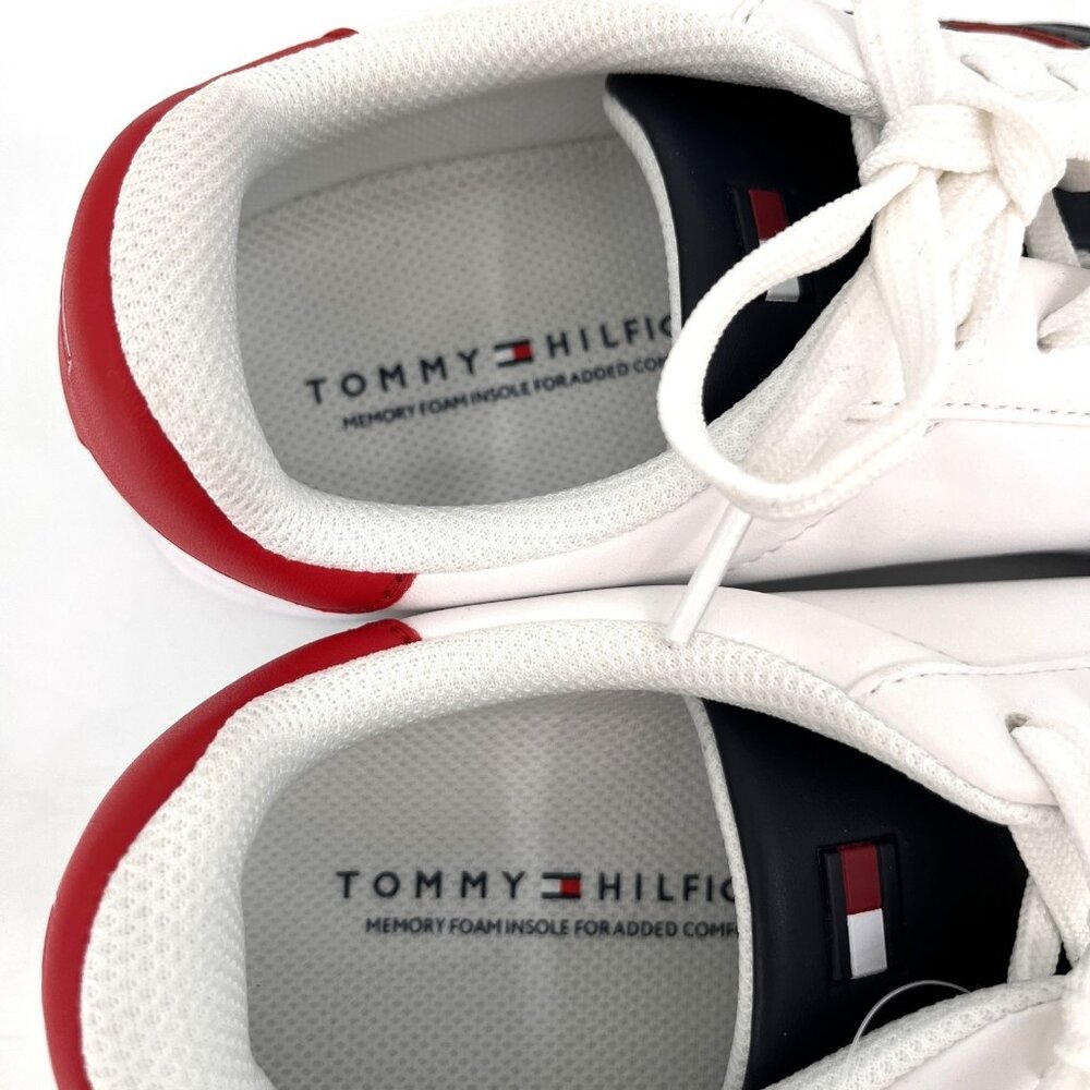 Tommy Hilfiger Jolix Sneakers White Mens Size 9M Synthetic Round Toe Lace Up - Picture 9 of 14